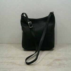 Vintage Coach Black Cowhide Leather Hudson Crossbody bag Y2K